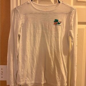 Vineyard Vines YL White Long-Sleeve Tee St. Patrick’s Day